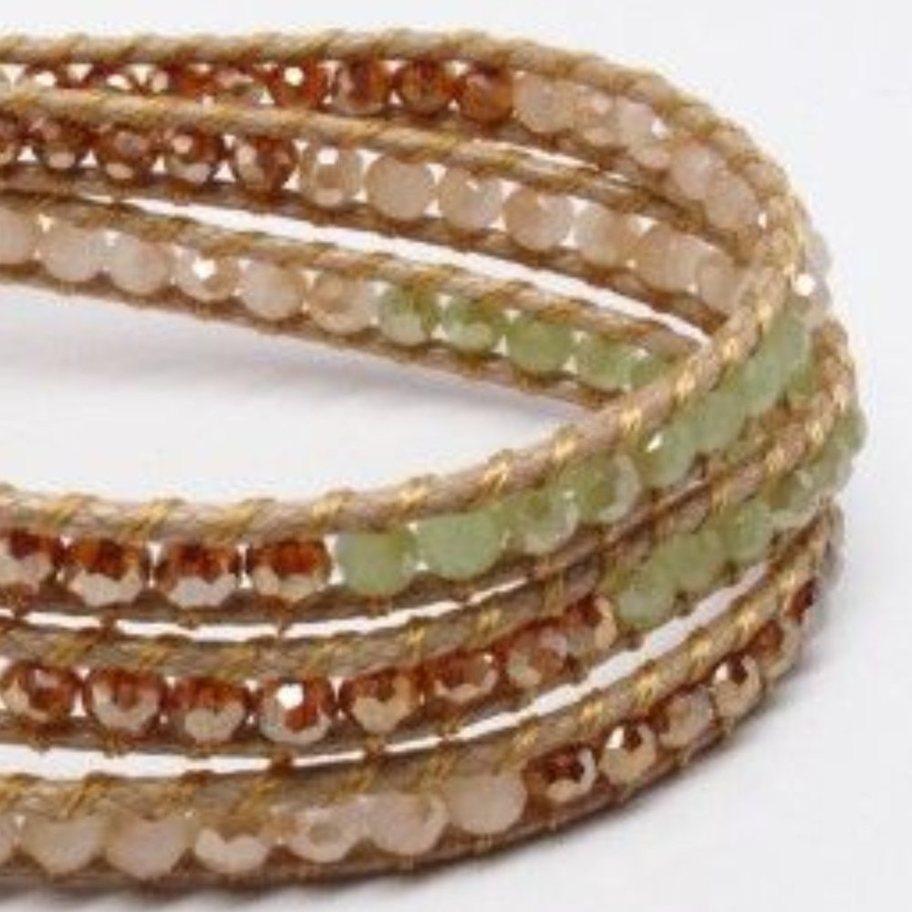 NEW Handmade 3 Wraps Bracelet - Picture 2 of 3